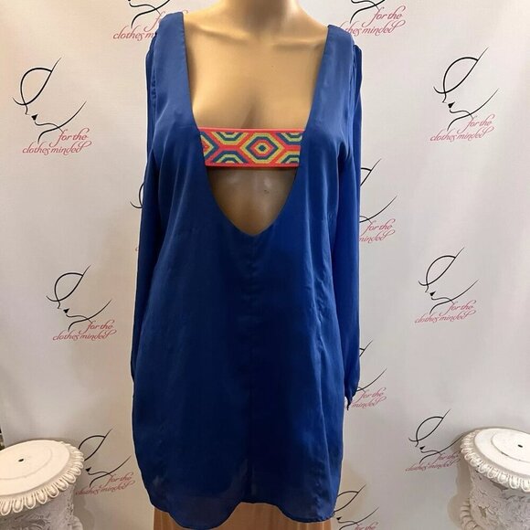 Very J. Sz L but Runs Small. Tunic, Short Dress, Cover Up. Elastic Band. B113 - Picture 1 of 6